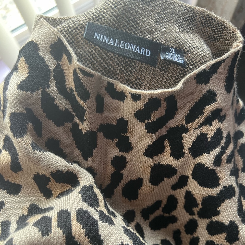 Long sleeve leopard sweater dress from Nordstrom NEW!